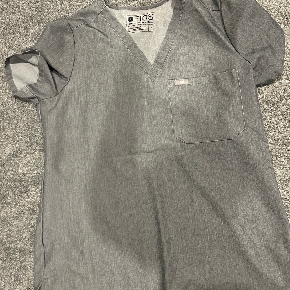 Figs Graphite Scrub Set Size Sm